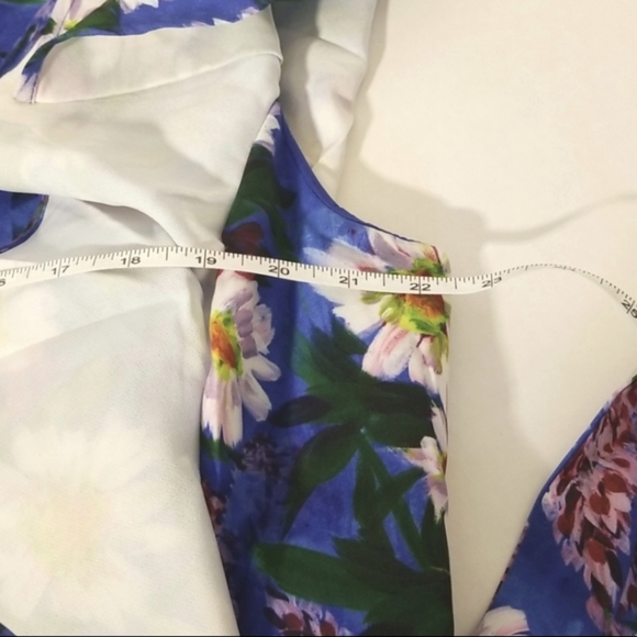 NWT Alexia Admor Wrap Dress ruffle sleeves blue size 2x - Picture 8 of 9